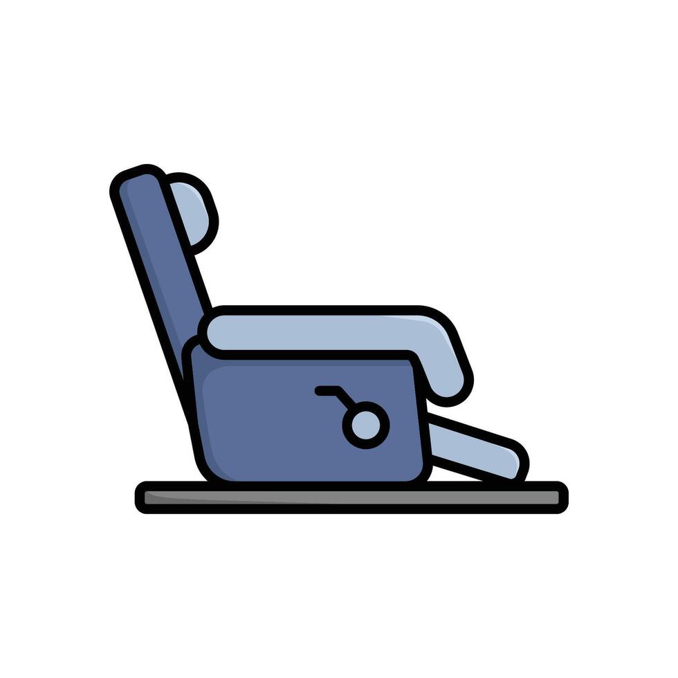 Modern Recliner Chair Icon vector