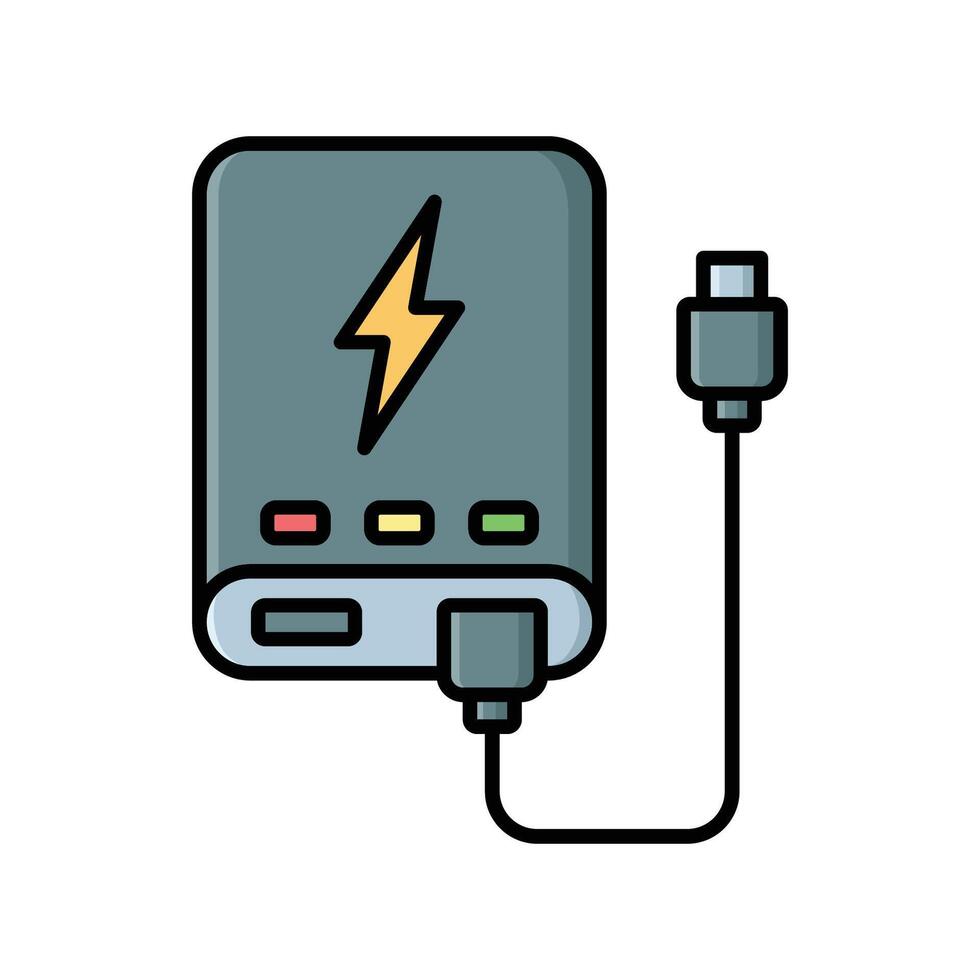 Digital Display Power Bank vector