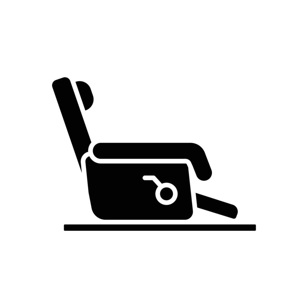 Ergonomic Recliner Seat Illustration vector