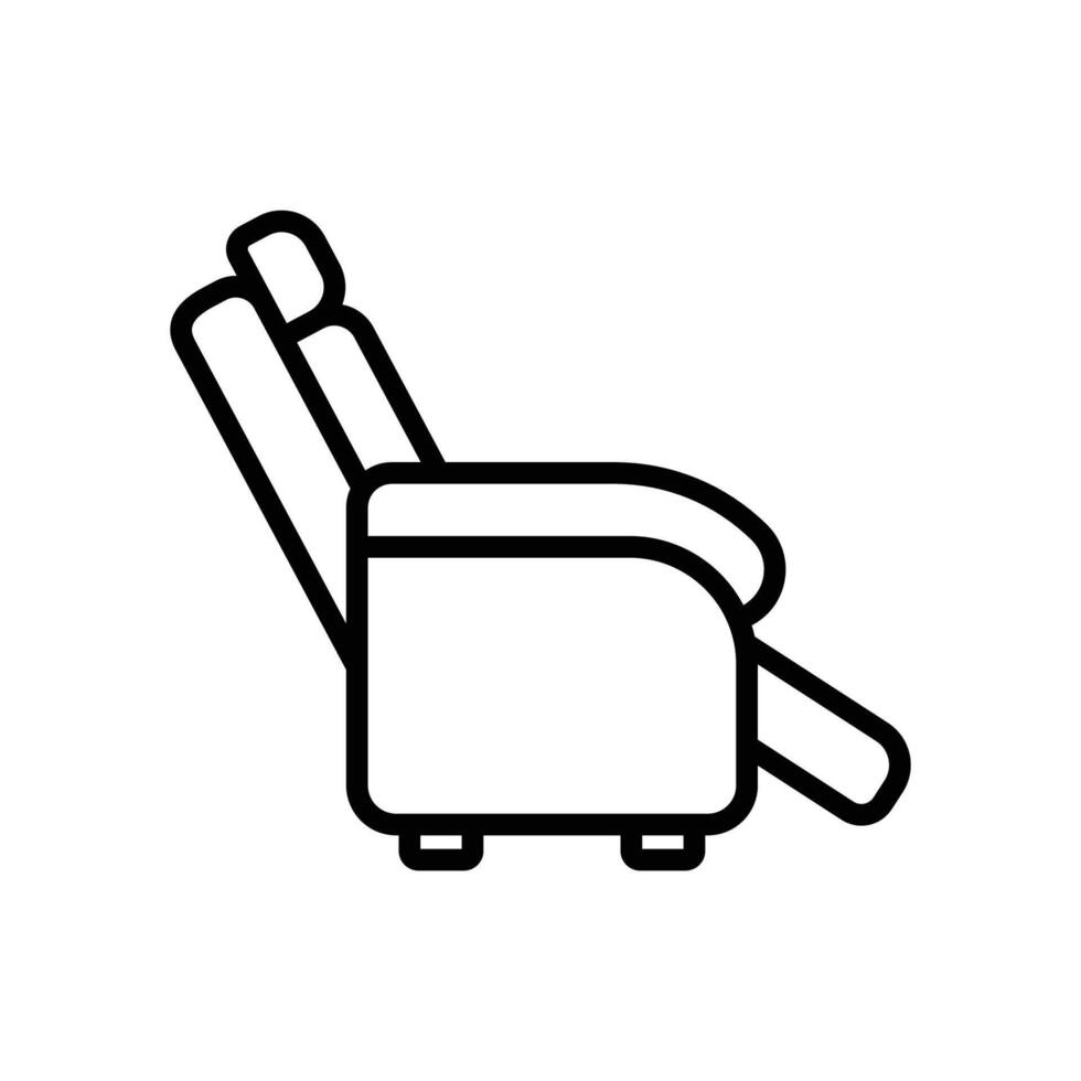 Luxury Recliner Armchair Icon Pack vector
