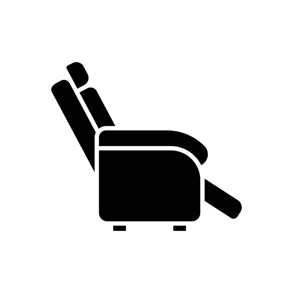 Minimalist Recliner Chair Symbol vector