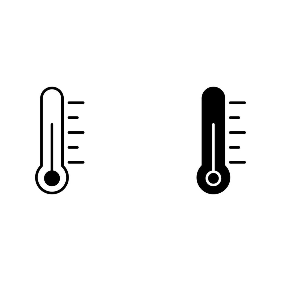 thermometer icon set.. vector