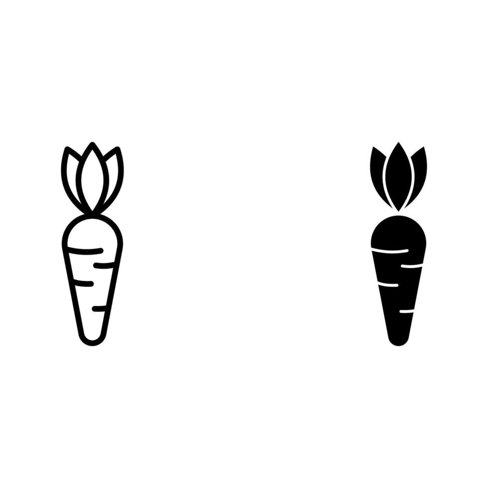 carrot icon set. vector