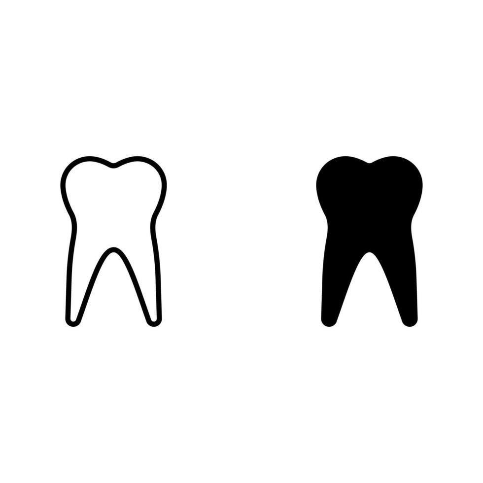 tooth icon set.. vector