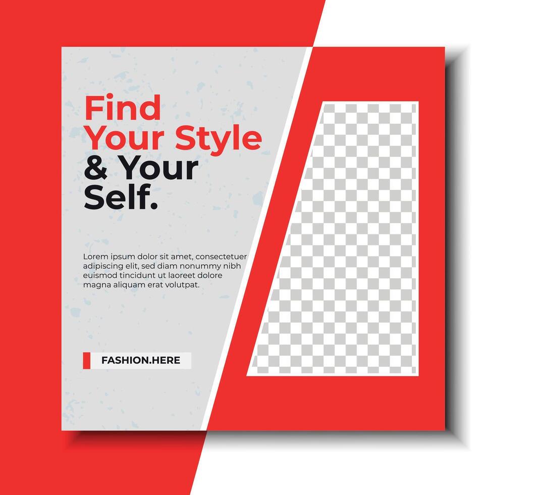 Fashion Sale Red Template for E-commerce Promotion vector