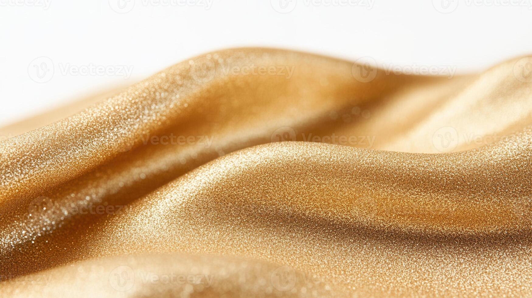 Gleaming golden wave shimmering effect with glittery highlights, radiating luxurious elegance against luminous background photo