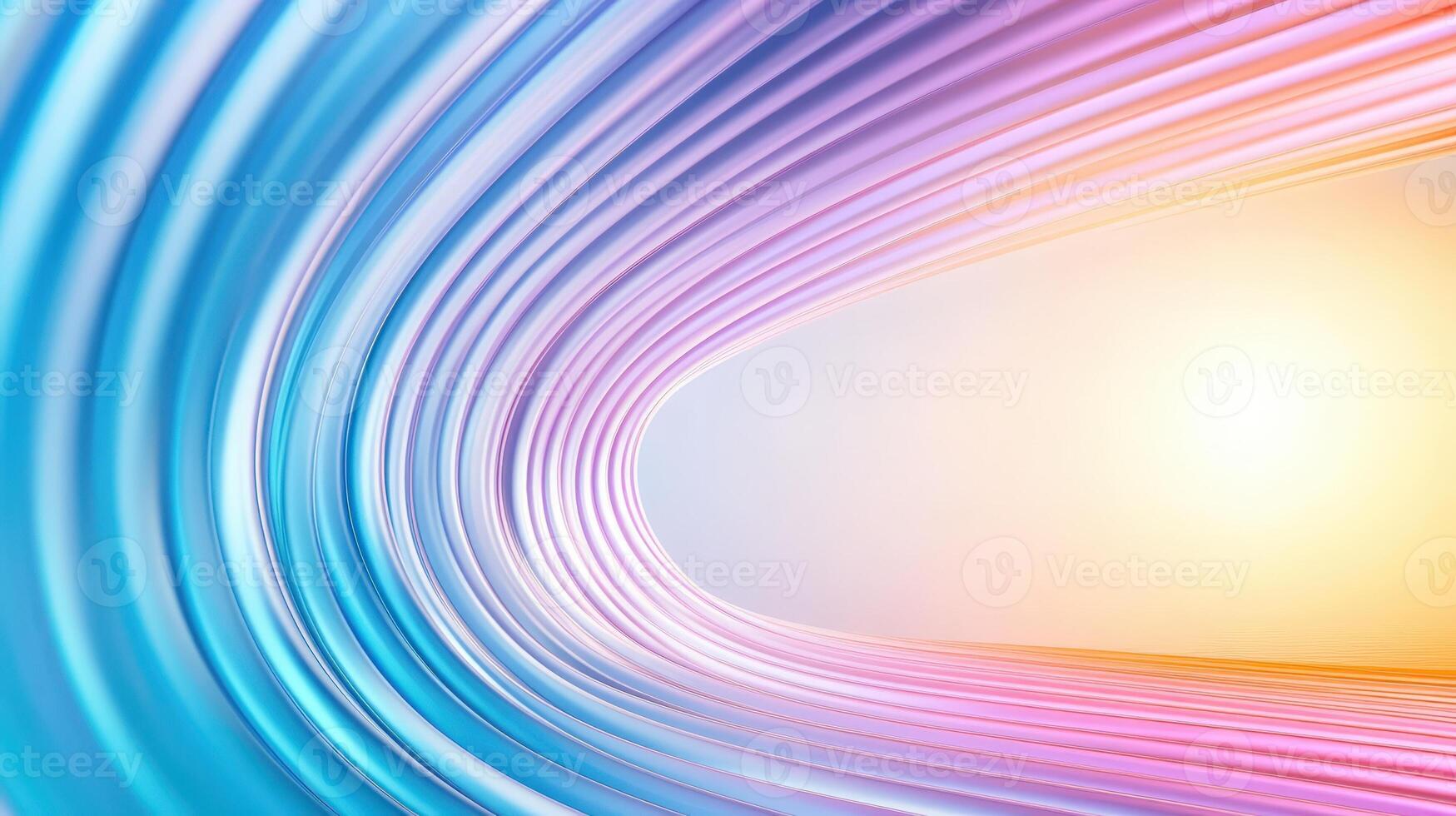 to Referring the 3D gradient art effect, it presents two intersecting curved pipes with avant-garde shapes photo