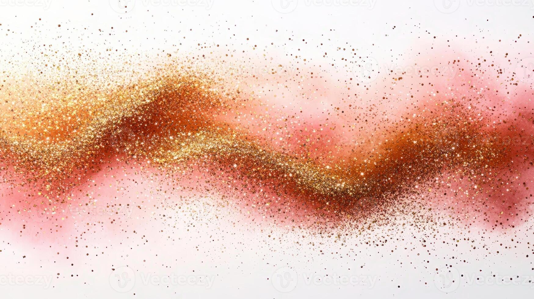 Matte white background with paint on it in featuring a smooth swirling a of blending glittering pastel peach photo