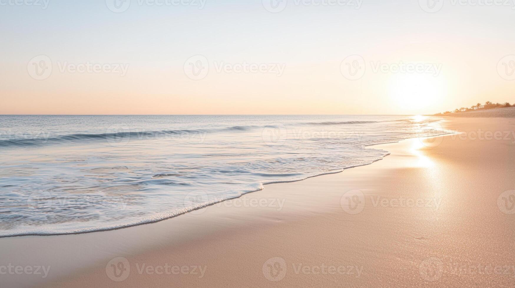 Starfish and seashells lie gracefully on the pristine white sand of a beach summer, creating a serene scene background Copy space for text photo