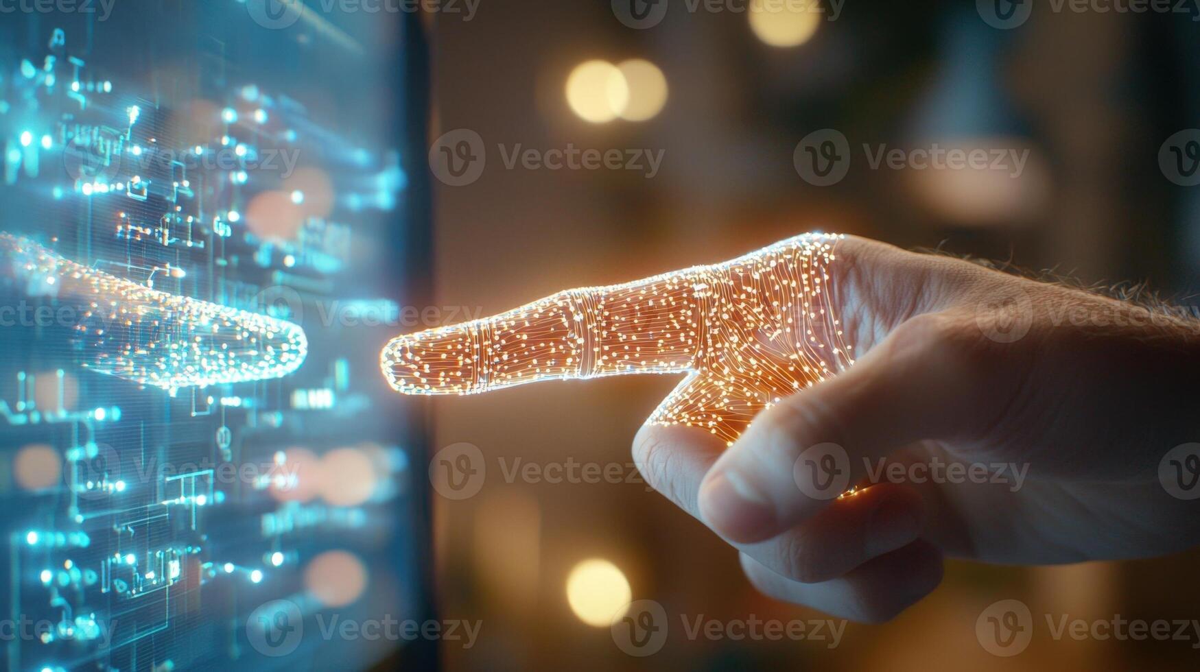 human robot interaction, robotics, technology, AI collaboration, futuristic design, innovation in digital with copy space photo