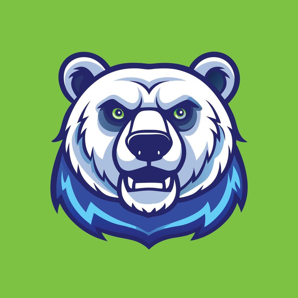 Illustrative Bear Logo Depicting Animal and Wildlife vector
