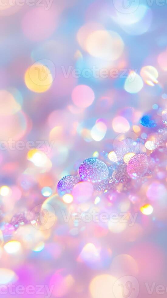 Iridescent holographic background format surface swirling with vibrant color waves, reflecting dynamic modern aesthetic design elements. Vertical liquid shimmering photo