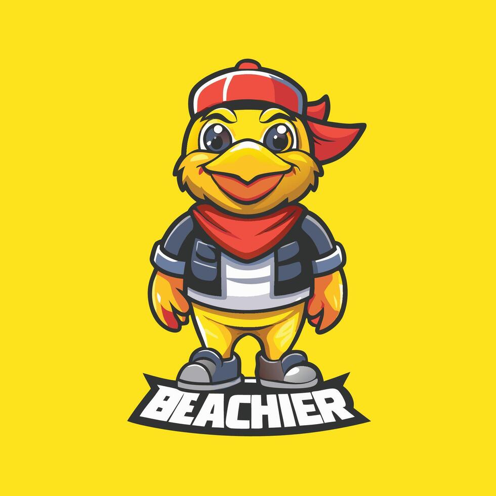 Hatcher Mascot Logo with Stylized Illustration Design vector