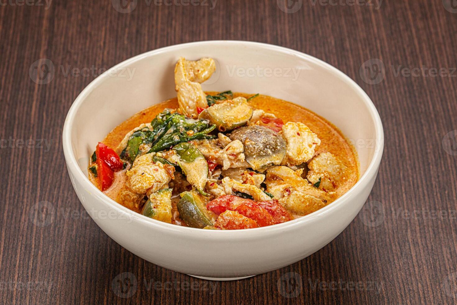 A bowl of food on a table photo