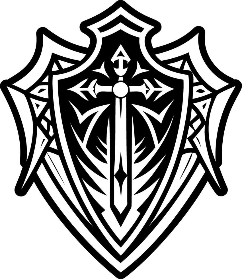 Templar accessory icon in solid style vector