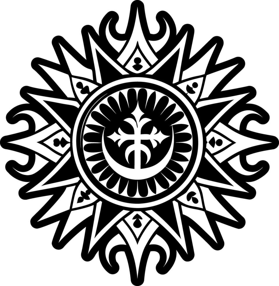 A solid style icon of religious symbol vector