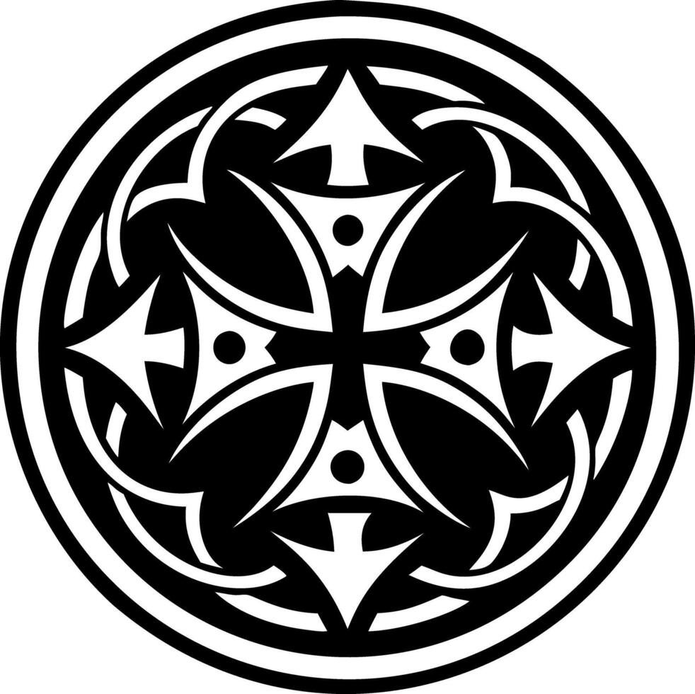A glyph style icon of sacred tattoo symbol vector