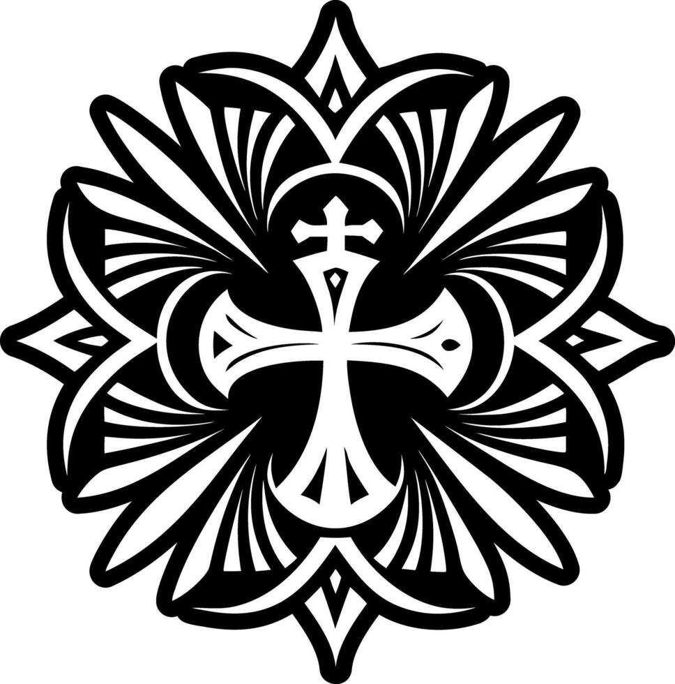 A glyph style icon of holy symbol vector