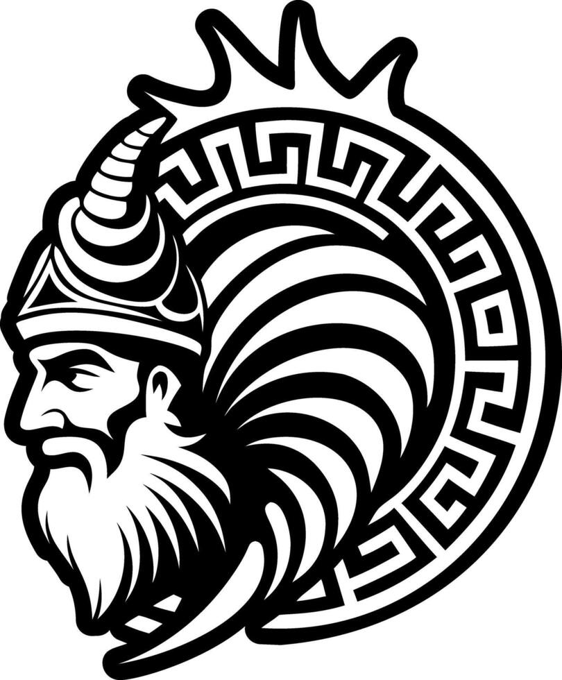 Poseidon conch icon in filled style vector