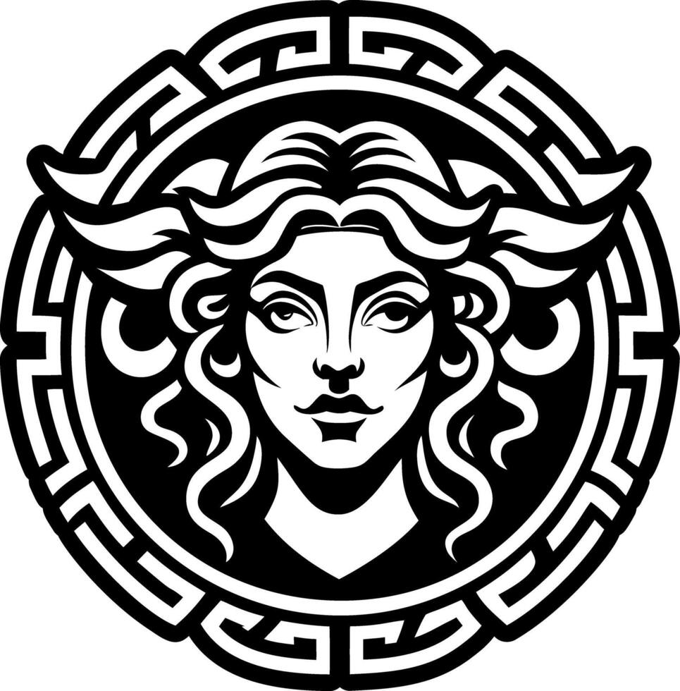 A solid style icon of aphrodite symbol vector