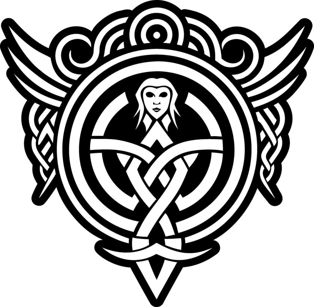 A glyph style icon of eris goddess symbol vector