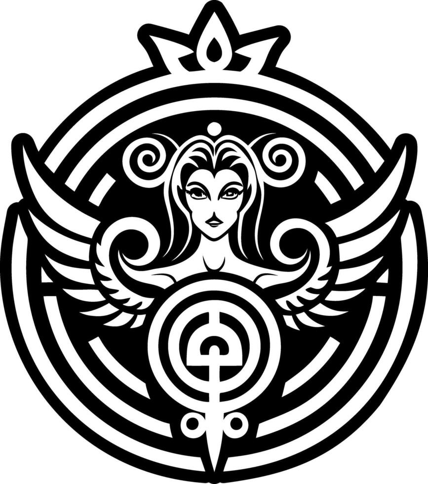 A solid style icon of rhea motherhood symbol vector