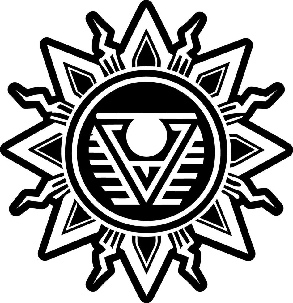 A filled style icon of rising sun symbol vector