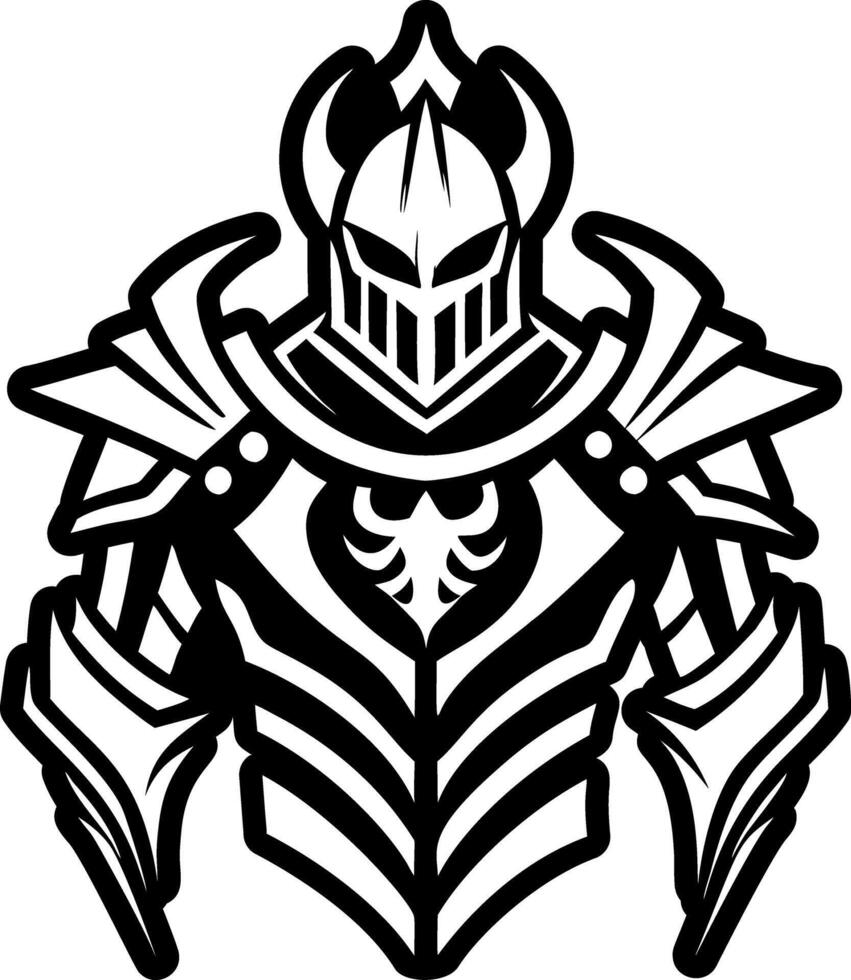 A glyph style icon of armour symbol vector