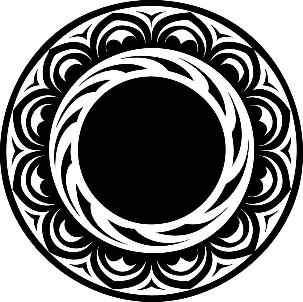 A glyph style icon of enso symbol vector