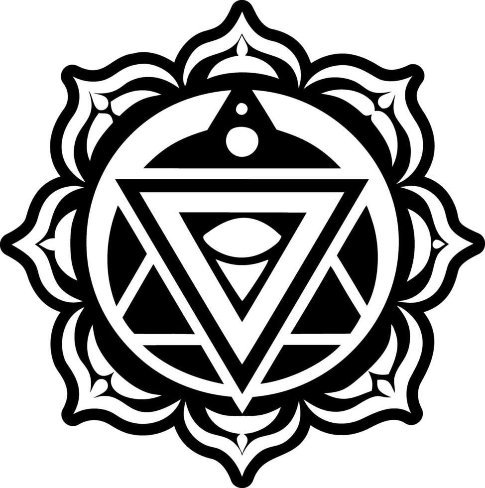 A solid style icon of kundalini rising symbol vector