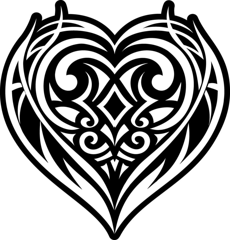 A glyph icon of heart symbol vector