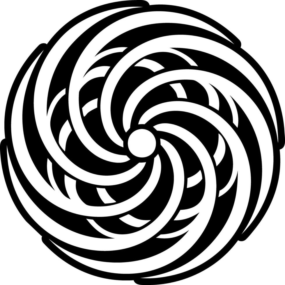 A glyph style icon of twirl symbol vector