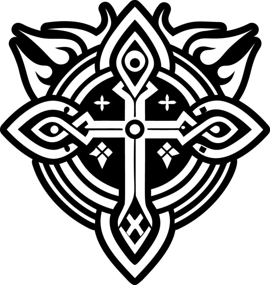 A filled icon of altar symbol vector