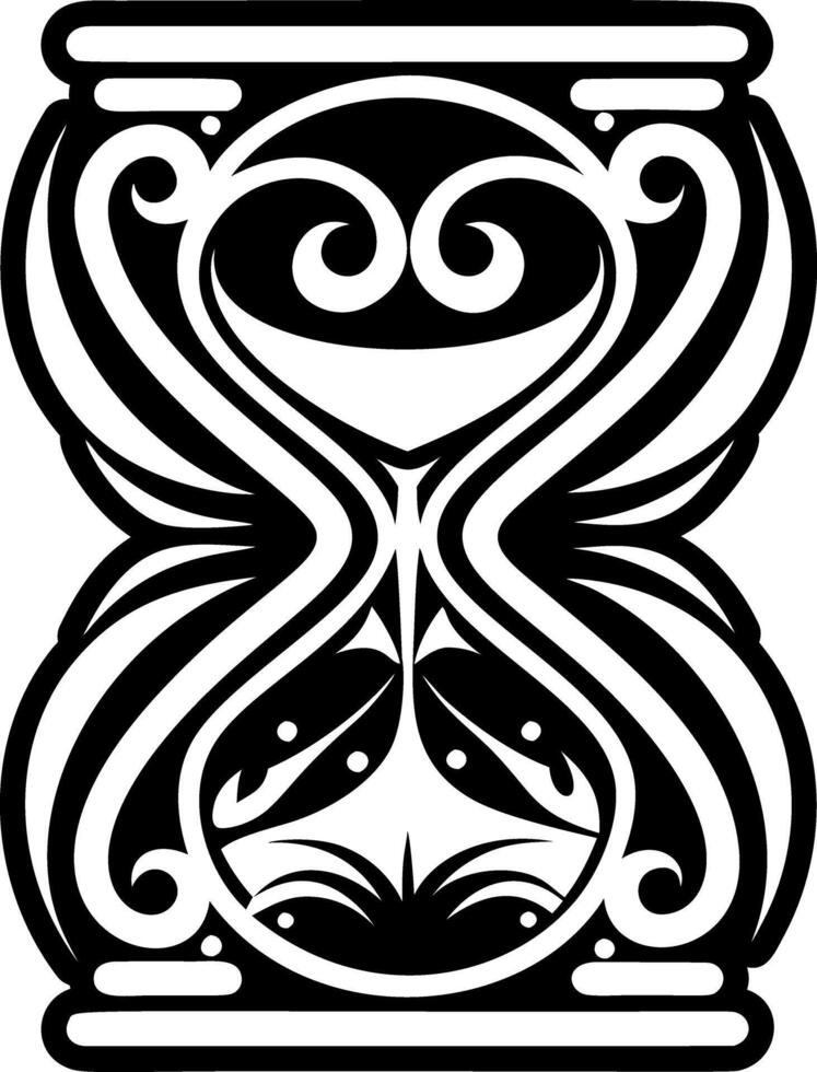 A glyph style icon of sand watch symbol vector