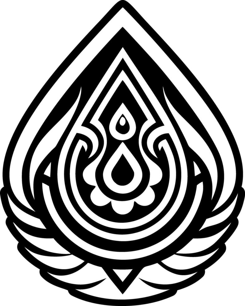 A glyph style icon of water drop symbol vector