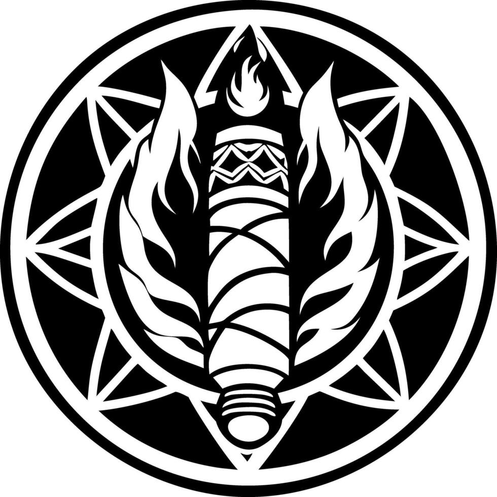 A solid style icon fire symbol vector