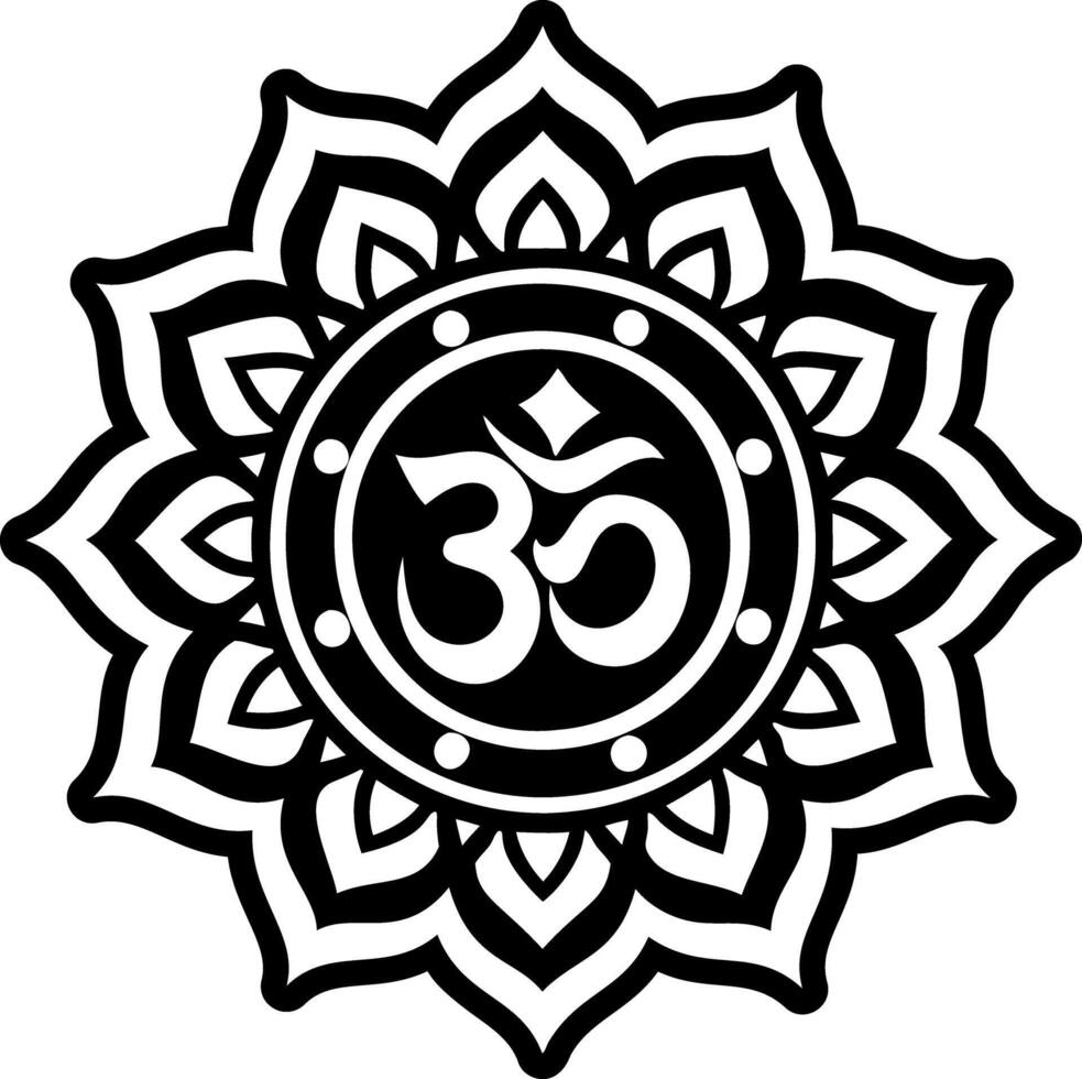 A glyph style icon of religious symbol vector