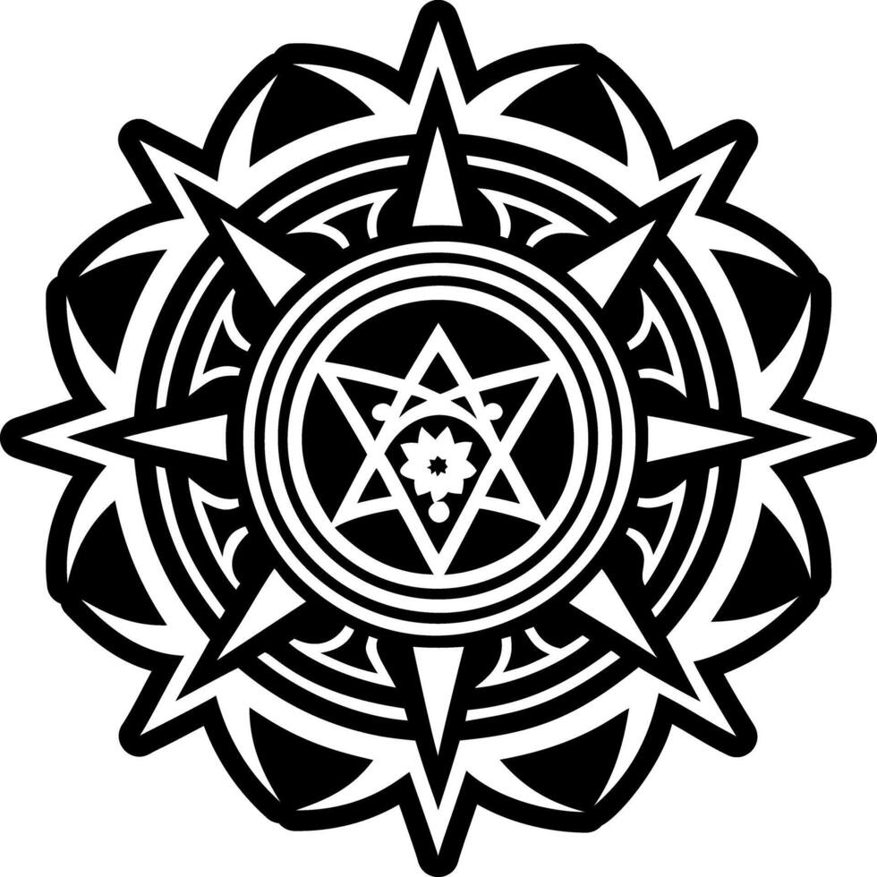 A glyph style icon of energy aura symbol vector