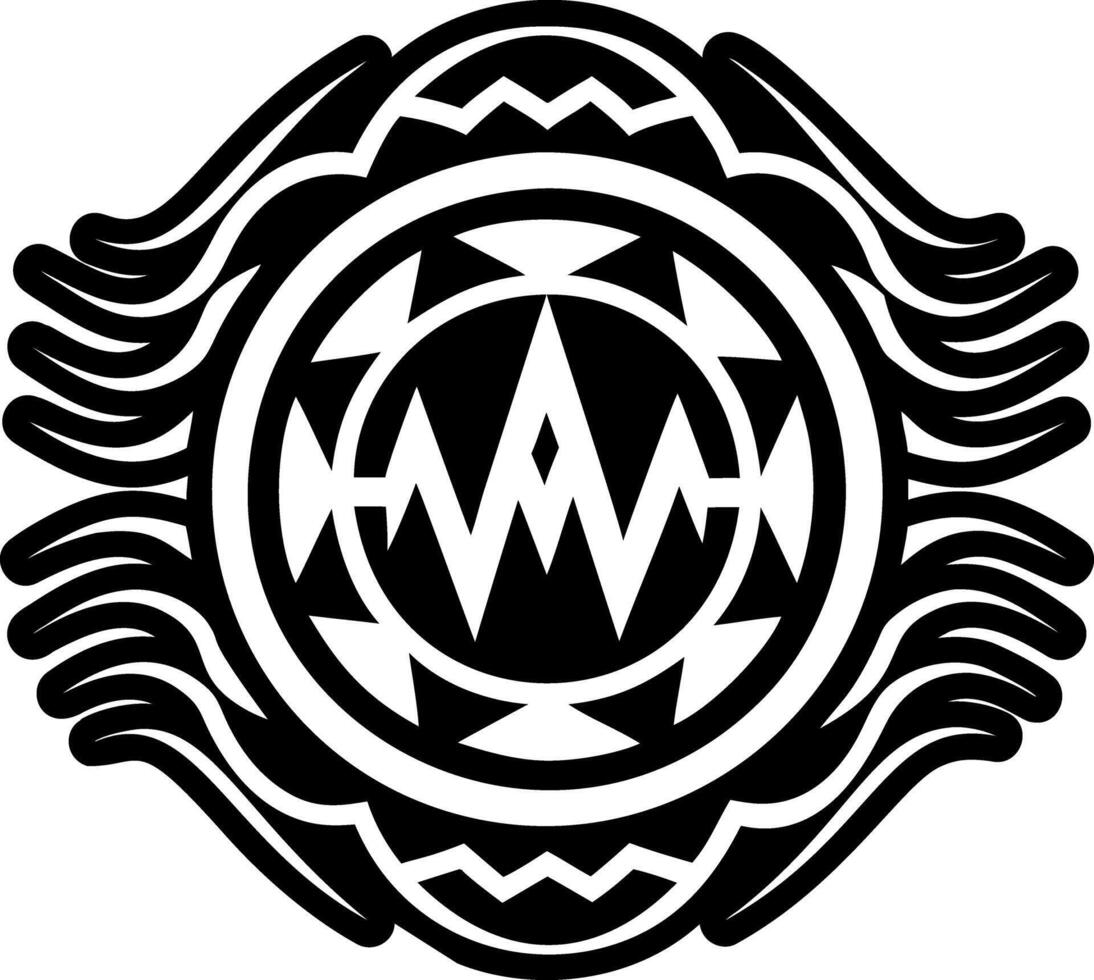 A glyph style icon of waves symbol vector