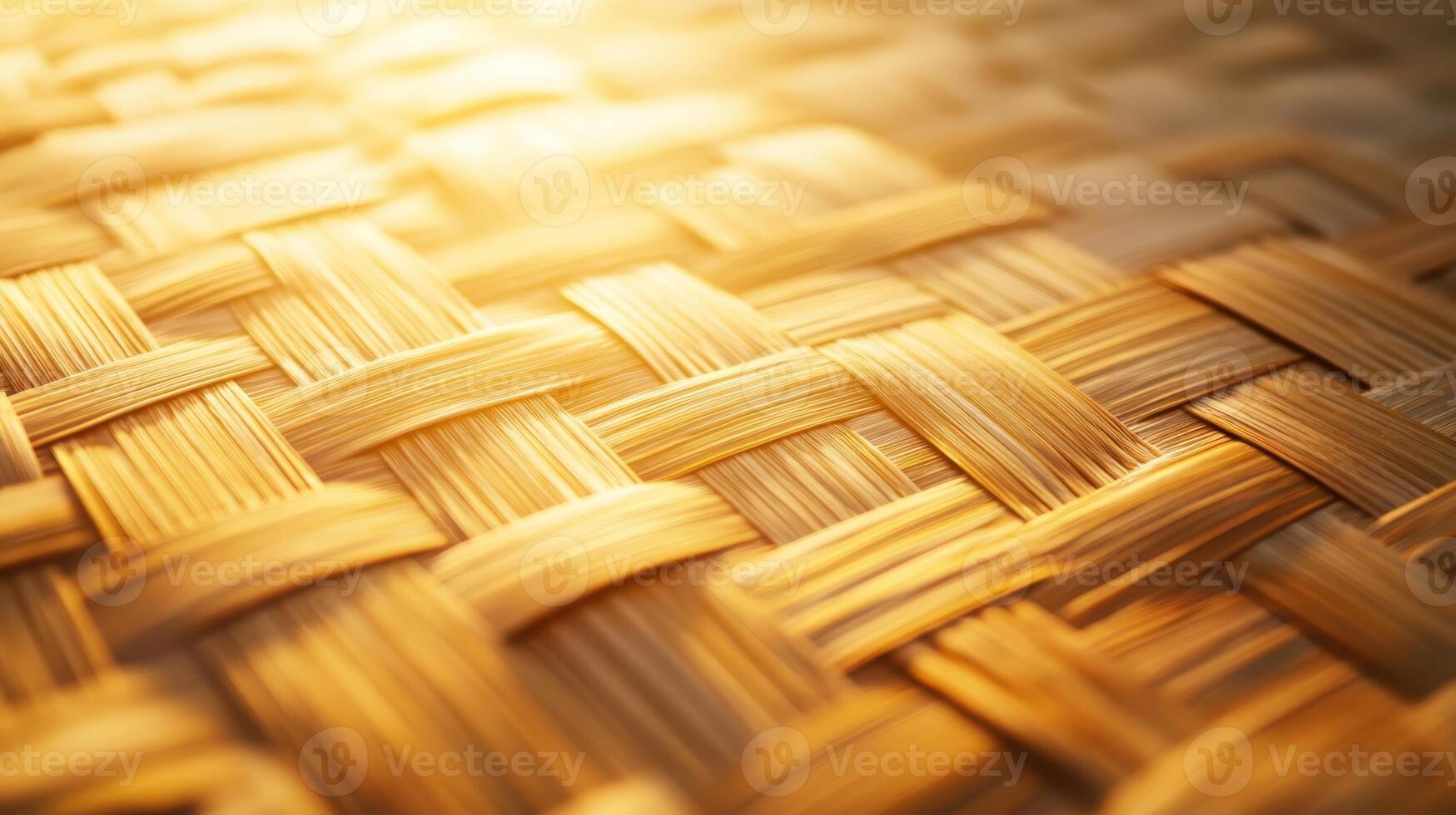 Intricate patterns of natural fibers showcasing skillful craftsmanship in a warm and sunlit environment photo