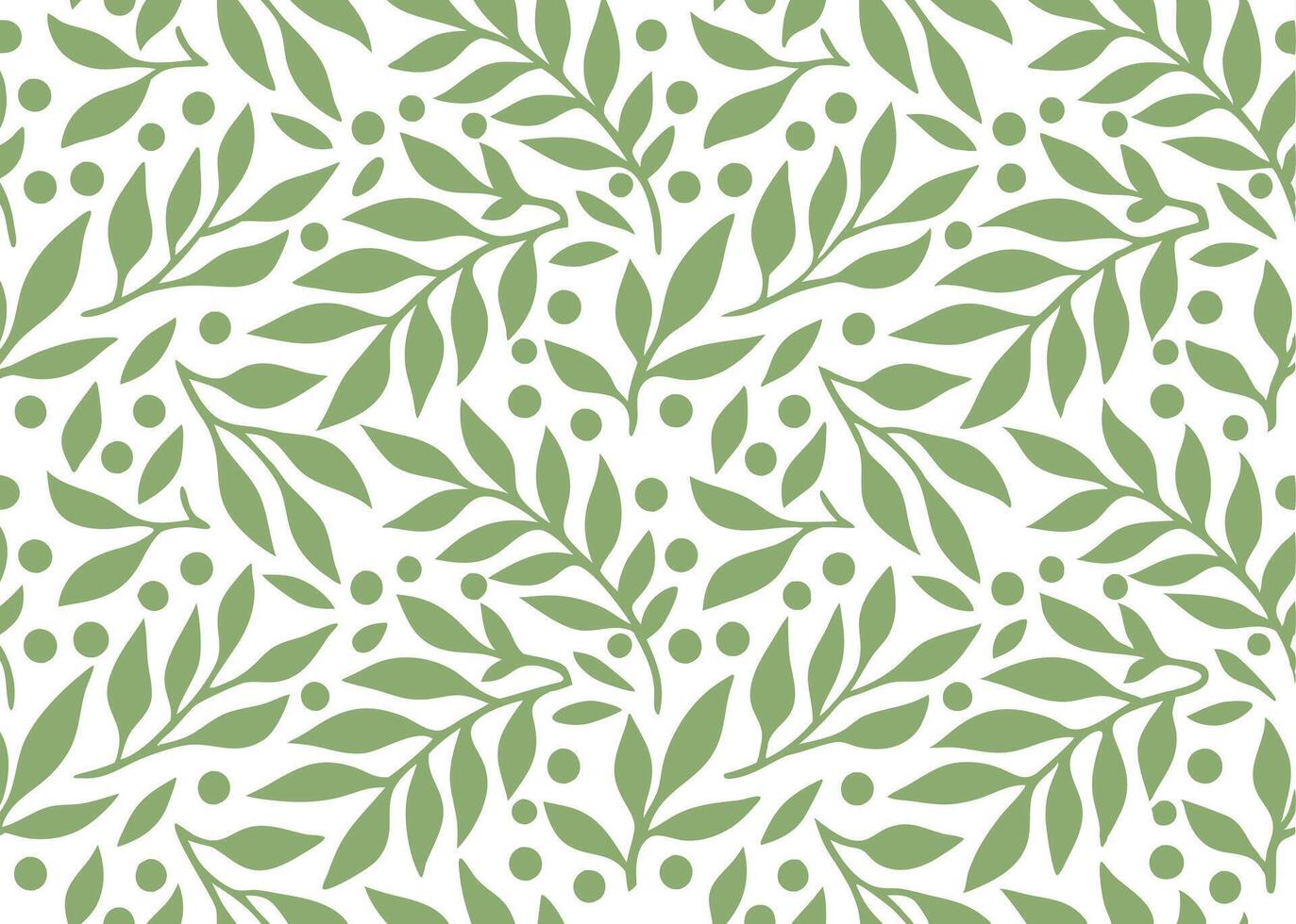 Botanical pattern leaves background. vector