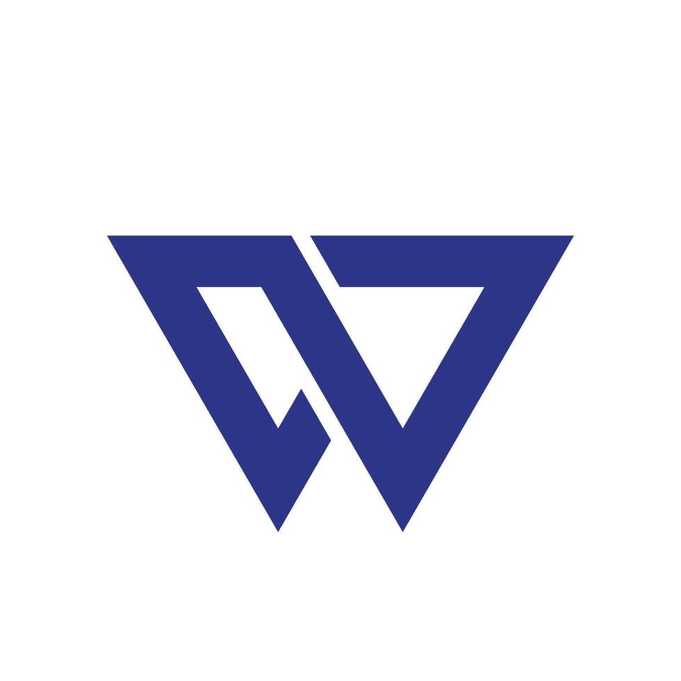 Stylish Letter W Initial Logo Template vector