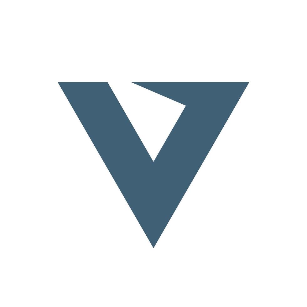Block Letter V Logo Template Illustration Design. EPS 10. vector