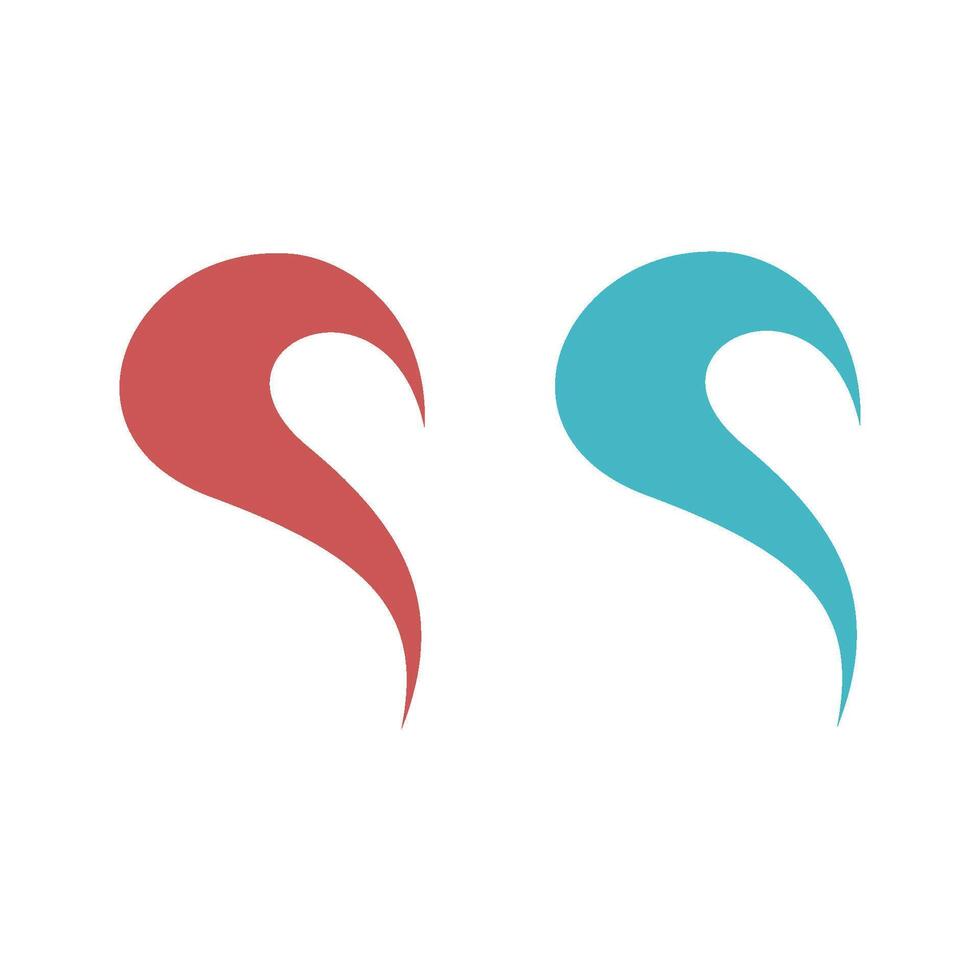 Set Fire Flame Letter S Logo Template Illustration Design. EPS 10. vector