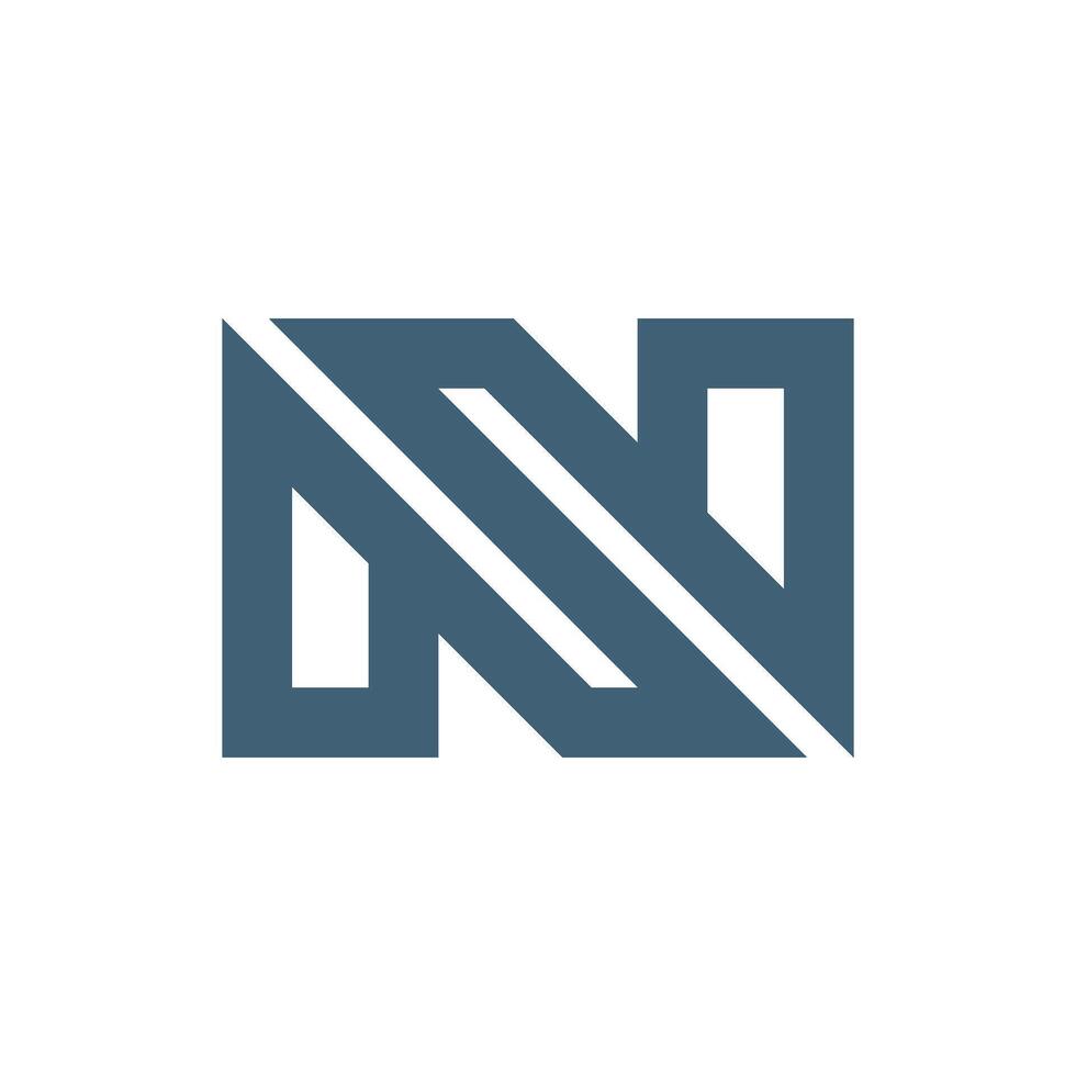 Abstract Monoline Letter N Logo Template Illustration Design. EPS 10. vector