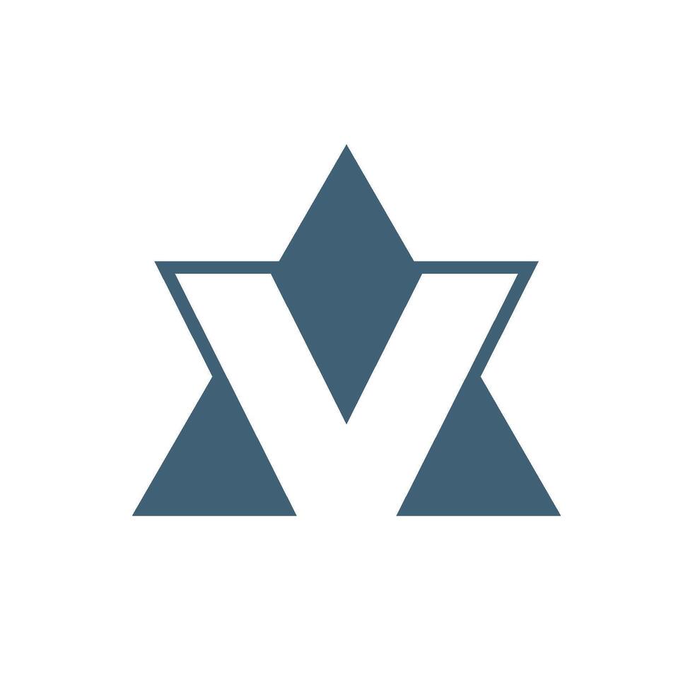 Letter A Triangle Letter V Logo Template Illustration Design. EPS 10. vector