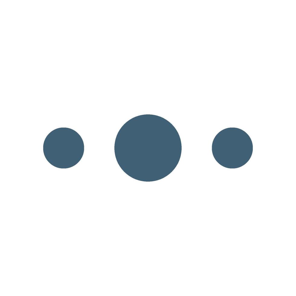 Blue Dots Menu Icon Logo Template. eps 10. vector