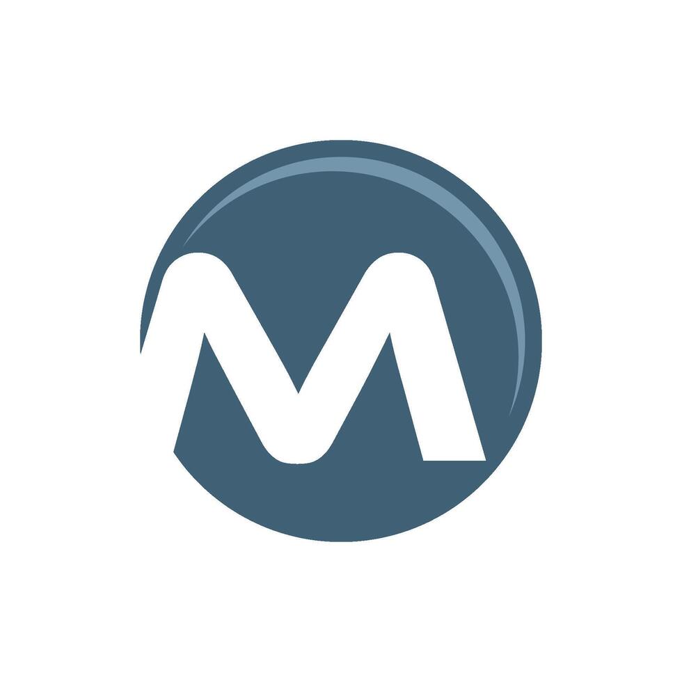 Circle Ball Letter M Logo Template Illustration Design. EPS 10. vector