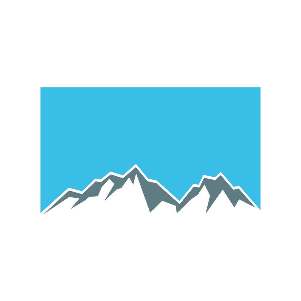 Square Mountain Logo Template Illustration Design. EPS 10. vector