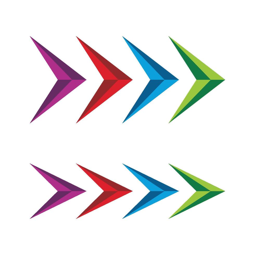 set Arrow Logo Template Illustration Design. EPS 10. vector